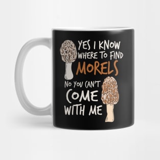 Morel Hunting design for a Mushroom Hunter Mug